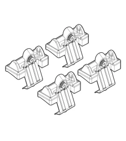 Kit attacchi per barre auto portatutto alfa 147 10/0003/11 n21017