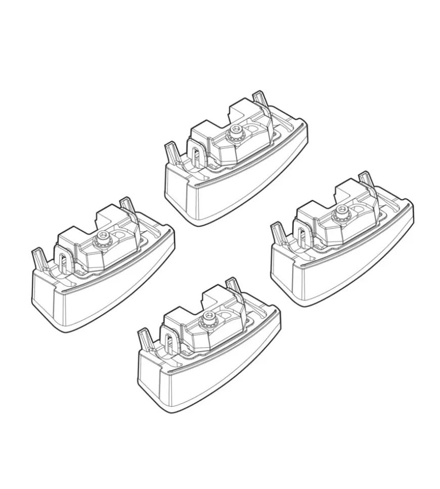 Kit attacchi per barre auto portatutto fiat panda (no railing) 02/12 n21159
