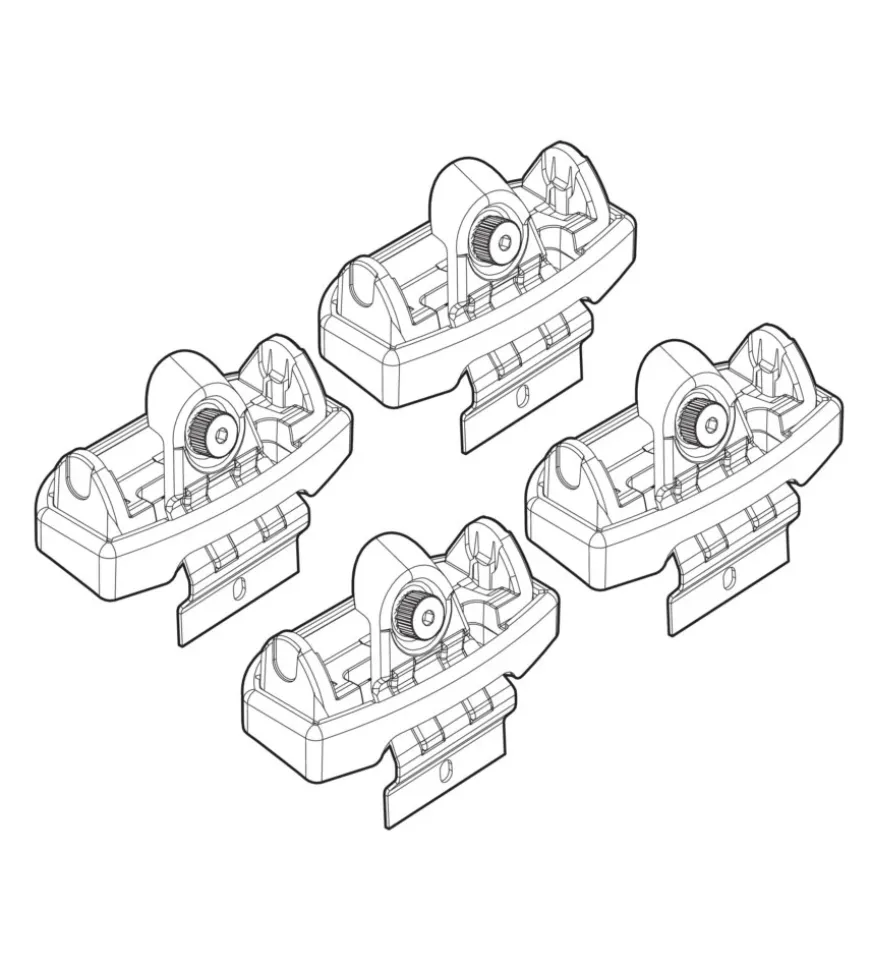 Kit attacchi per barre auto portatutto nissan qashqai 03/07 n21147