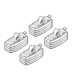 Kit attacchi per barre auto portatutto seat leon 3/5d 3/00>8/05, toledo 3/5d  n21031