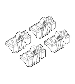 Kit attacchi per barre auto portatutto opel meriva 5d 4/03>4/10  n21026