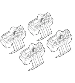 Kit attacchi per barre auto portatutto kia venga 02/10>  n21166