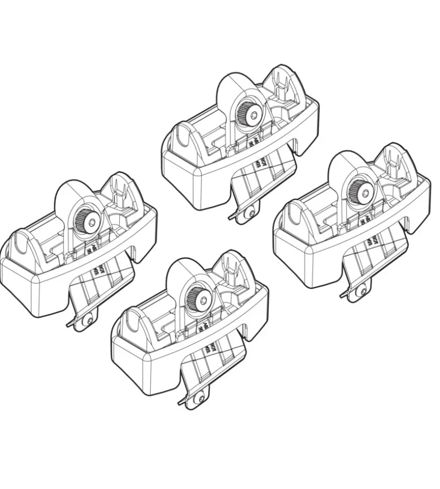 Kit attacchi per barre auto portatutto peugeot 206 3/5p 98>13 n21151