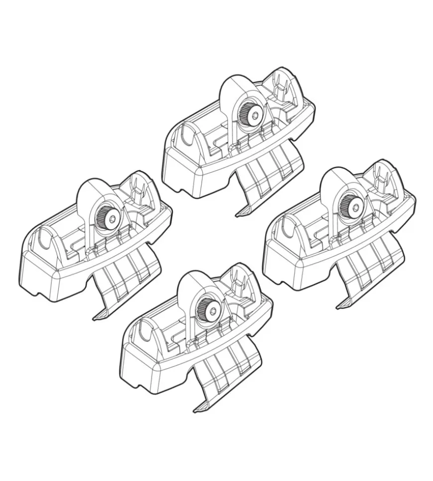 Kit attacchi per barre auto portatutto toyota yaris 5p 10/11> n21139