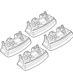 Kit attacchi per barre auto portatutto renault koleos 08> (no railing)  n21137