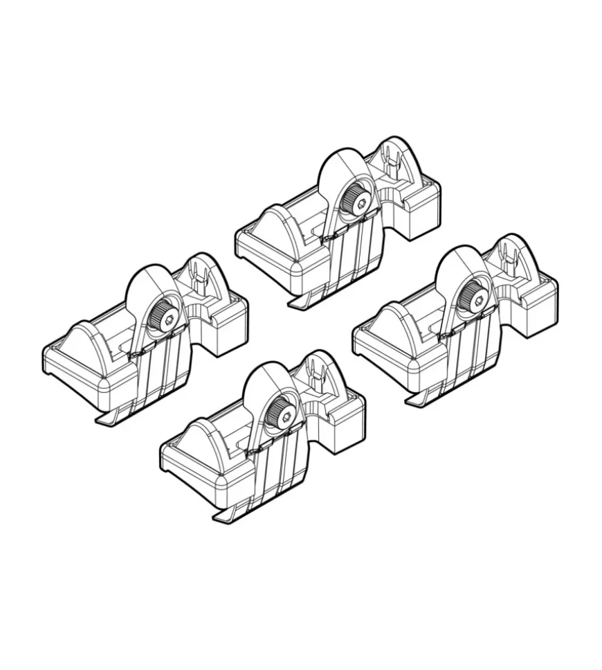 Kit attacchi per barre auto portatutto seat altea 4d 04/04>, toledo 01/05>08 n21045