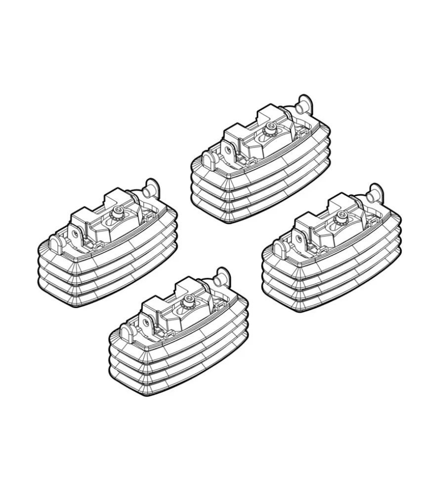 Kit attacchi per barre auto portatutto fiat multipla 11/98 n21012