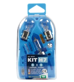 Kit lampade di ricambio 8 pz, alogena h7 - 12v 58157