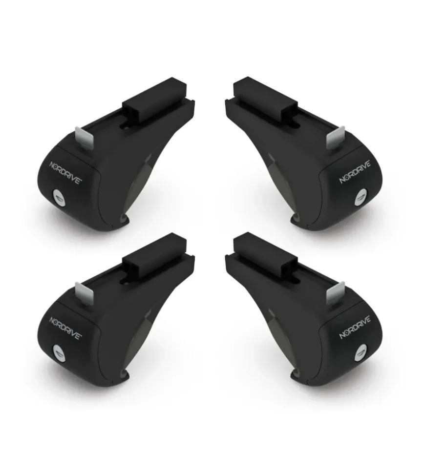 Kit 4 piedi per barre in alluminio rail-kit alu n20012