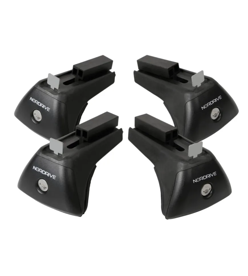 Kit 4 piedi per barre in alluminio in-rail kit alu n20022