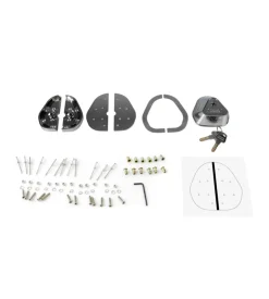 Kit 2 serrature aggiuntive per porte veicoli commerciali lampa 