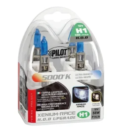 Lampada alogena xenium race 12v - h1 - 55w - p14,5s - 2 pz - scatola plast 58177