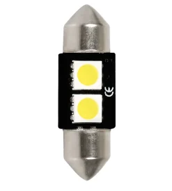 Lampada 12v hyper-led 6 - 2 smd x 3 chips - 10x32 mm - sv8,5-8 - 1 pz  58445
