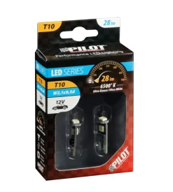Lampada 12v hyper-led 9 - 3 smd x 3 chips - (t10) - trifocus - w2,1x9,5d - 2 pz 58462