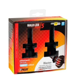 Lampade led per auto 9-32v halo led serie 5 blaster - (h4) - 20w - p43t - 2 pz - scatola 57791