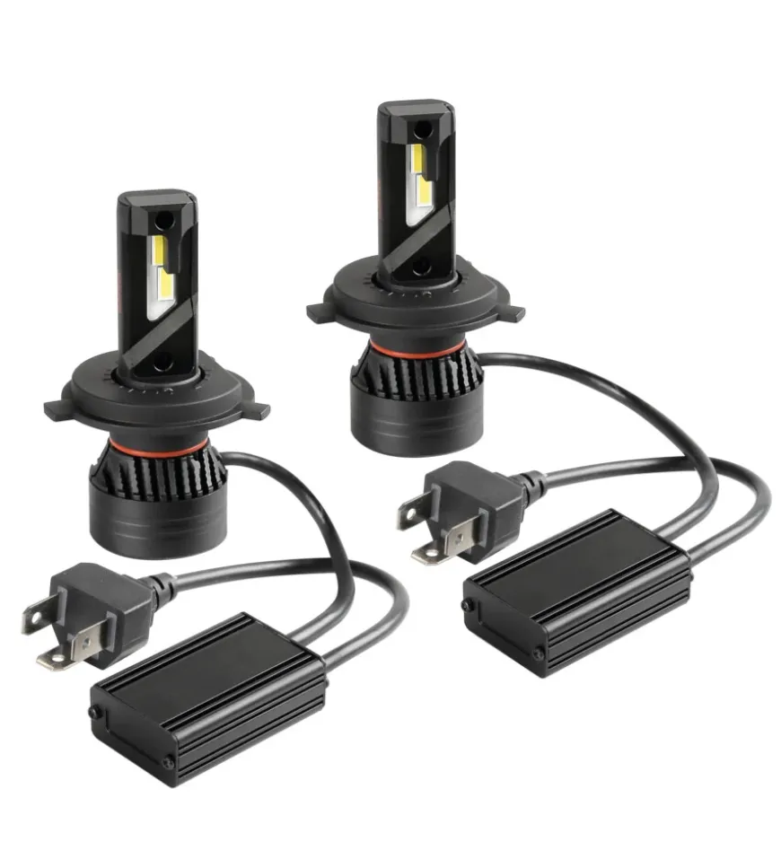 Lampade led per auto 9-32v halo led serie 9 ultra power compact - (h4) - 45w - p43t - 2 pz - scatola 57763