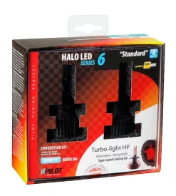 Lampade led per auto 9-32v halo led serie 6 standard - (h10-hb3 9005) - 30w - p20d - 2 pz - scatola 57787