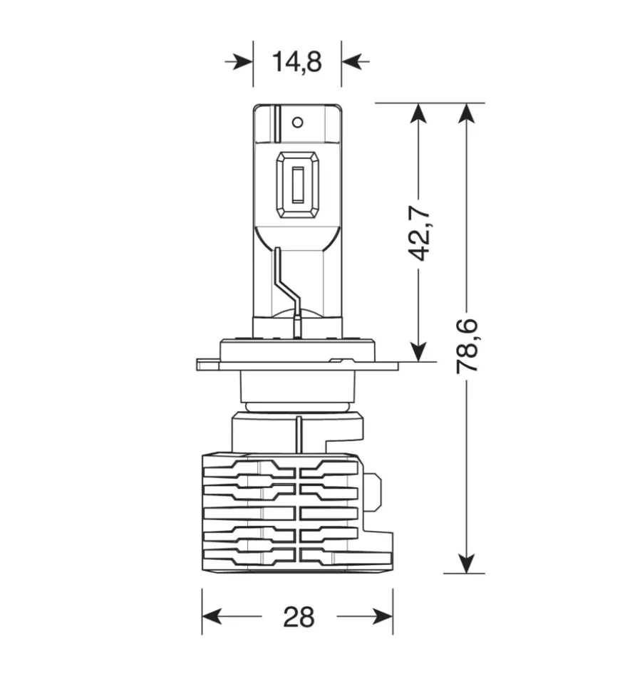 Lampade led per auto 9-32v halo led serie 10 halo killer - (h7) - 20w - px26d - 2 pz - scatola 57731