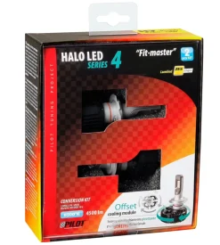 Lampade led per auto 9-32v halo led serie 4 fit-master - (h7) - 25w - px26d - 2 pz - scatola 57799