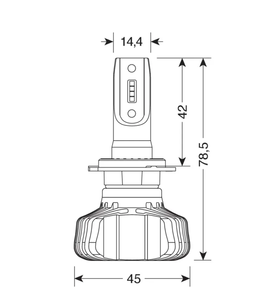 Lampade led per auto 9-32v halo led serie 5 blaster - (h7) - 20w - px26d - 2 pz - scatola 57792