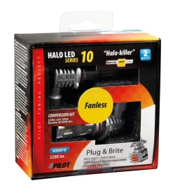 Lampade led per auto 9-32v halo led serie 10 halo killer - (h10-hb3 9005) - 20w - p20d - 2 pz - scatola 57733