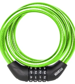 Lucchetto morbido per bici sparco giallo con combinazione