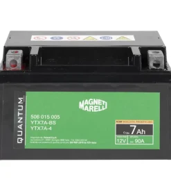 Magneti marelli batteria moto e scooter 7ah 12v 90a tecnologia agm sigillata polo positivo sinistro