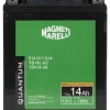 Magneti marelli batteria moto e scooter 14ah 12v 185a tecnologia agm sigillata polo positivo destro