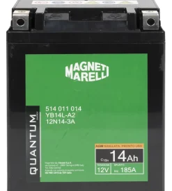 Magneti marelli batteria moto e scooter 14ah 12v 185a tecnologia agm sigillata polo positivo destro