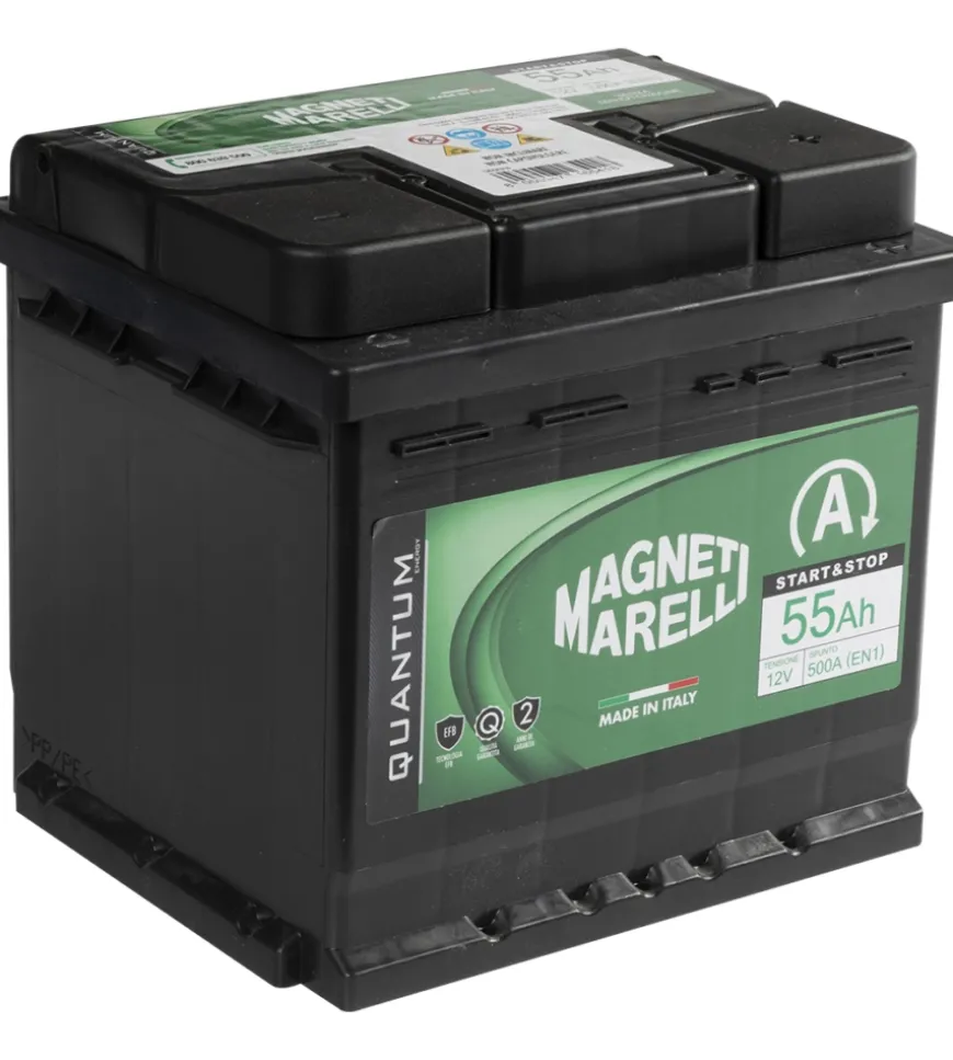 Magneti marelli batteria per auto start&stop 55ah 12v 500a en1 per cassetta l01