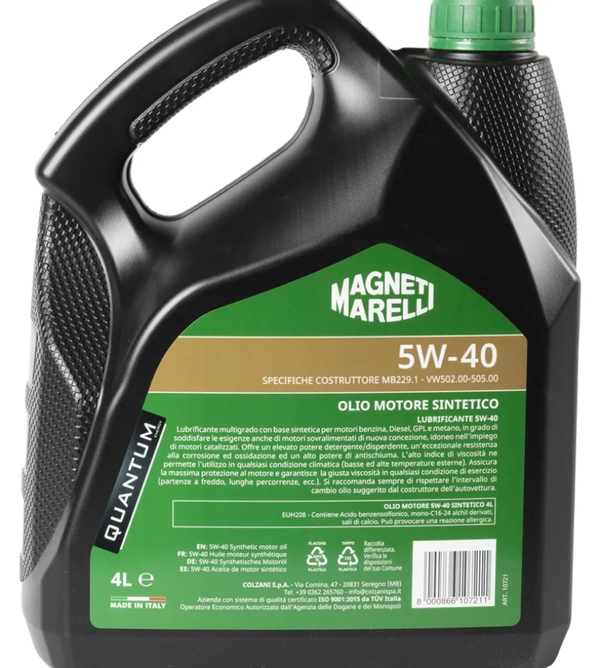 Magneti marelli lubrificante auto sintetico olio motore 5w-40 4lt