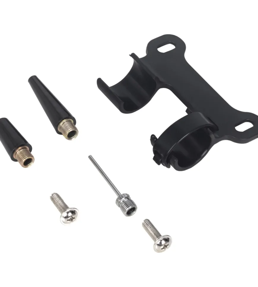 Mini pompa per bicicletta sparco in alluminio gialla