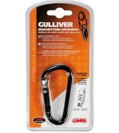 Moschettone antifurto nero "gulliver" 90599