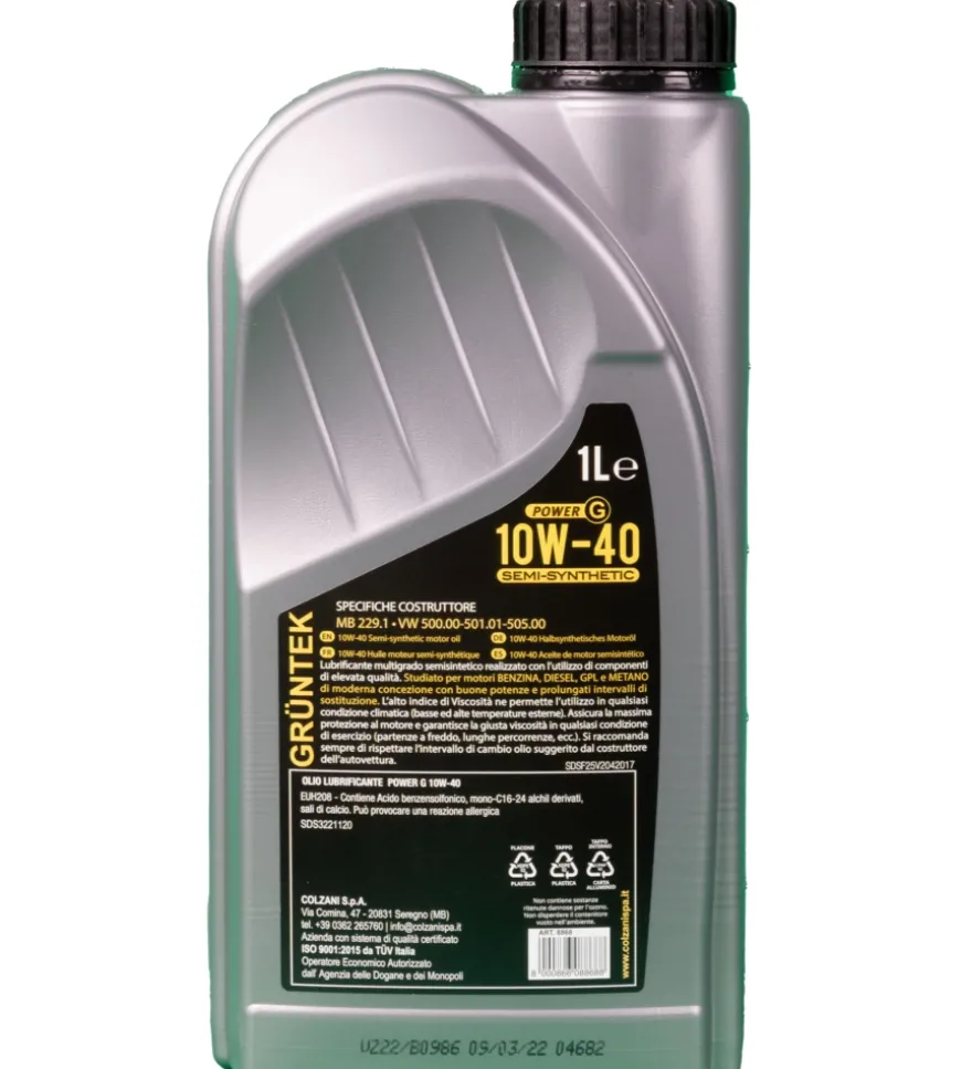 Olio power-g semi-sintetico 1l 10w40 per motori diesel