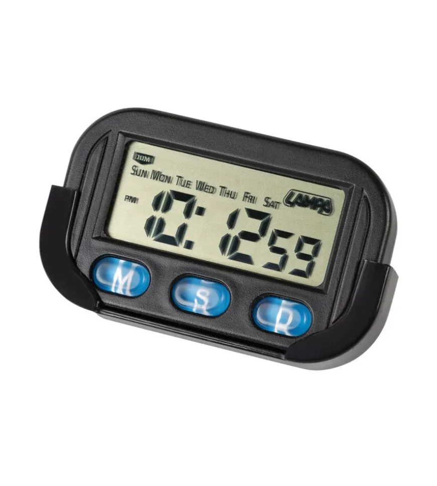Orologio digitale quarzo con supporto per auto "jumbo"
