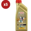 5 pezzi olio castrol edge td 5w-40 q3 titanium 1l