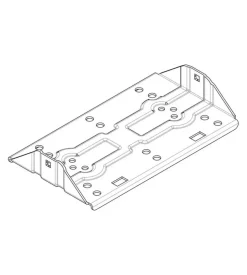 Piastra supporto braccetti nera per n50050 n50100 per barre silenzio  n99947