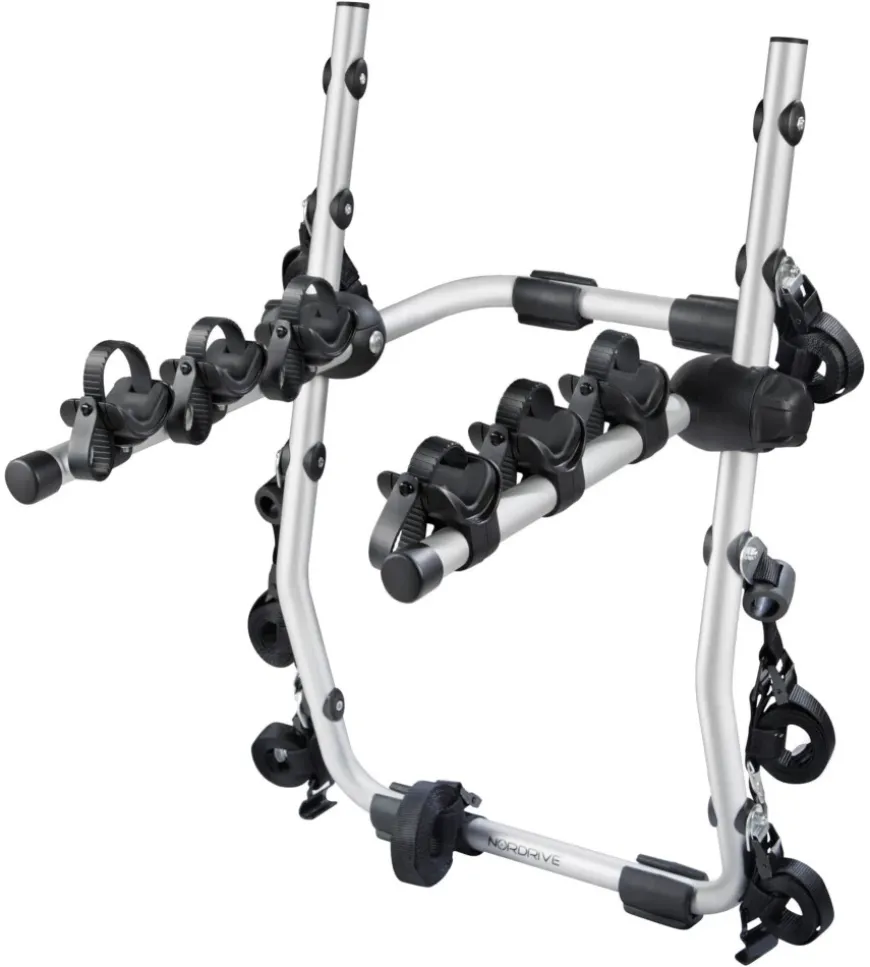 Portabiciclette posteriore "nitto" in alluminio per 3 bici - n50205