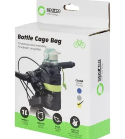 Porta borraccia per bicicletta sparco in microfibra , 12x8x8 cm