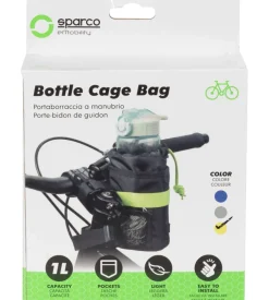 Porta borraccia per bicicletta sparco in microfibra , 12x8x8 cm