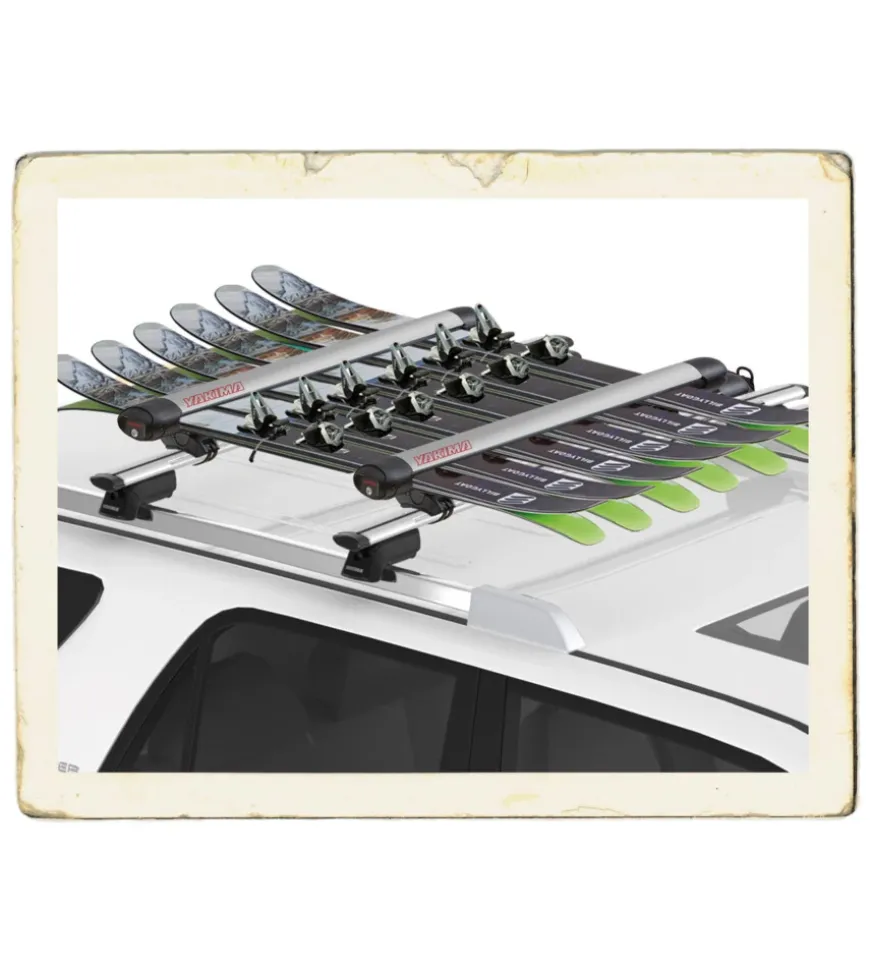 Portasci per barre da tetto yakima "fatcat 6 evo silver" - y8003086