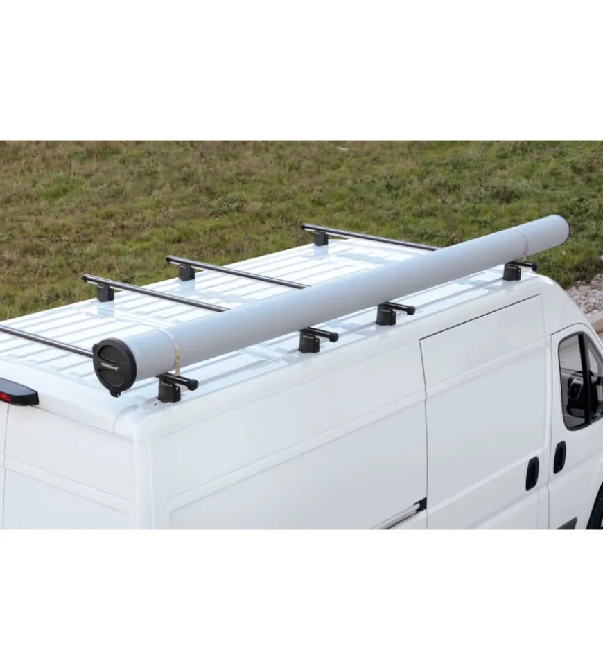 Portatutto per auto t400 kargo-tube, 3 staffe - 405 cm n11052