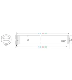 Portatutto per auto t400 kargo-tube, 3 staffe - 405 cm n11052