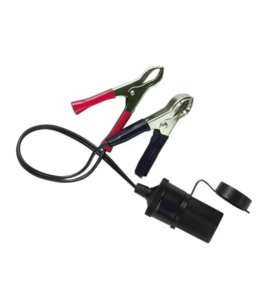 Presa corrente con clips batteria 12/24v 39057