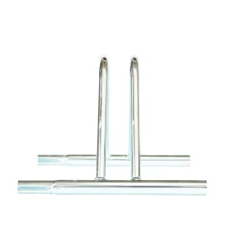 Rastrelliera portabici singola in ferro zincato con passaruota 5 cm 37x37x28 cm
