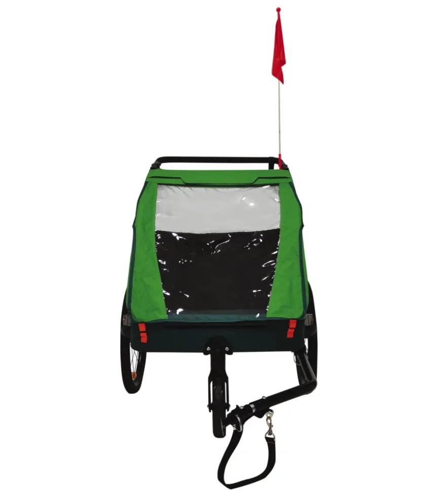Rimorchio passeggino bici bellelli "trailblazer" 2 in 1 verde chiaro, 41 kg