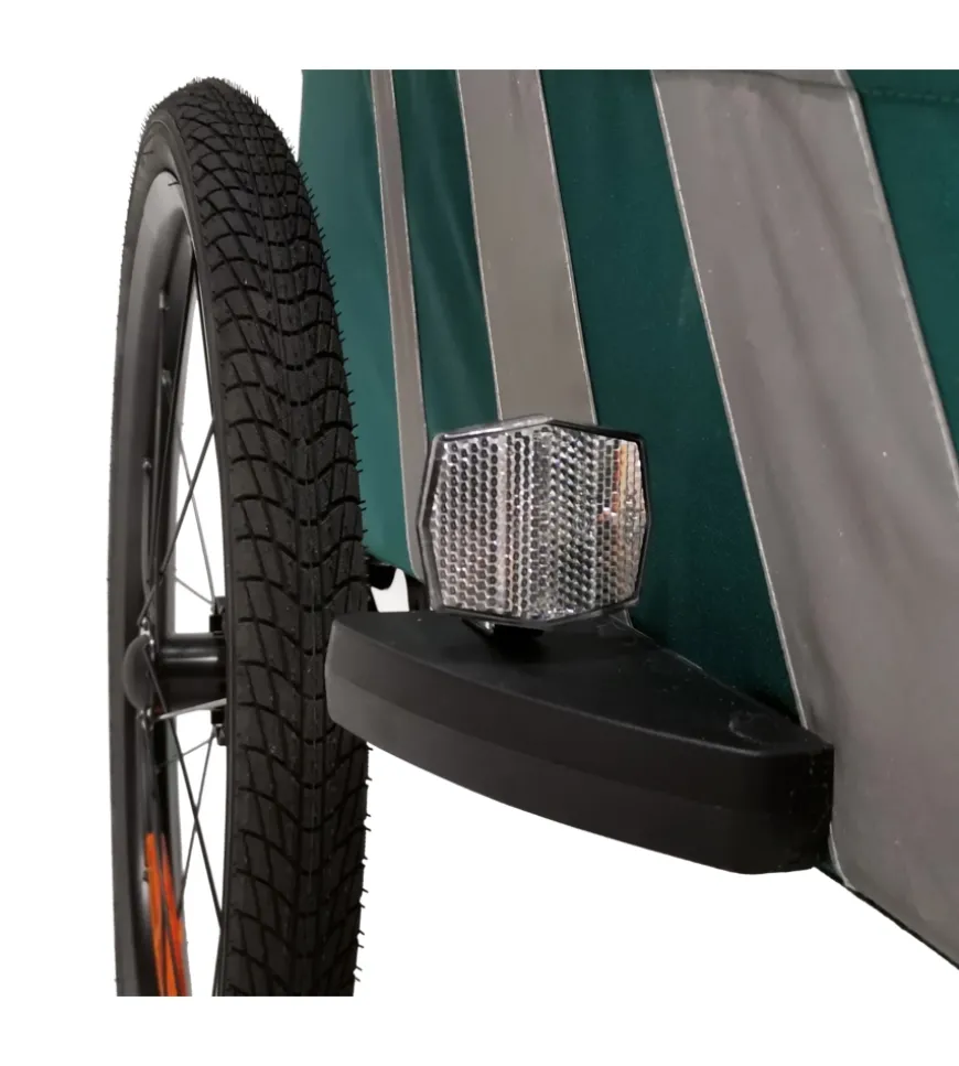 Rimorchio passeggino bici bellelli "trailblazer" 2 in 1 verde chiaro, 41 kg