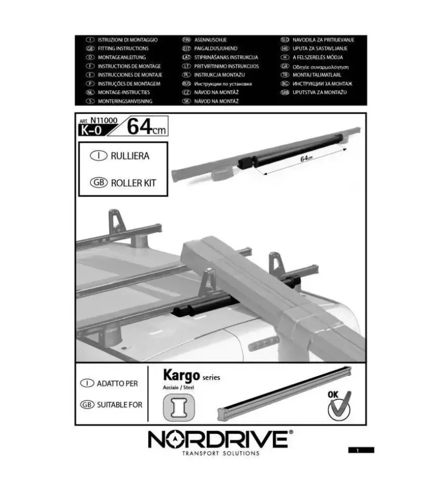 Rullo posteriore - 64 cm n11000