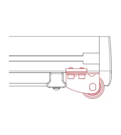 Rullo posteriore per ceste kargo rack system - r115 - 115 cm  n10231