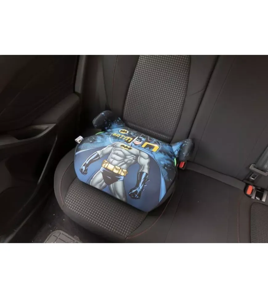 Seggiolino alzabimbo auto dc comics "batman" per bambini con altezza da 125 a 150 cm, ece r129